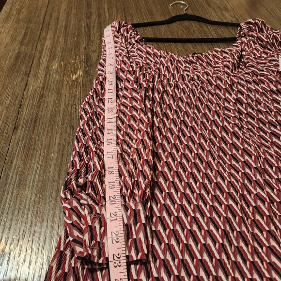 WAYF Geometric Textured Minidress NWT Red Med - Picture 4 of 11
